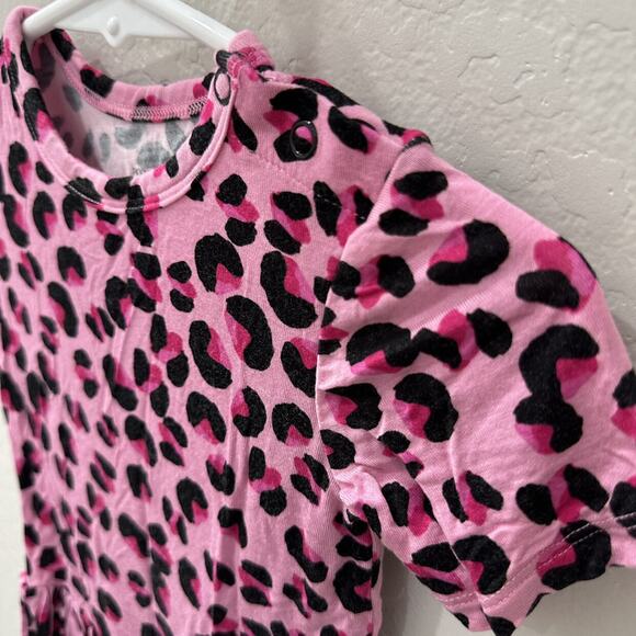 Posh Peanut Pink Cheetah Animal Print Skirted Bodysuit - Picture 2 of 7